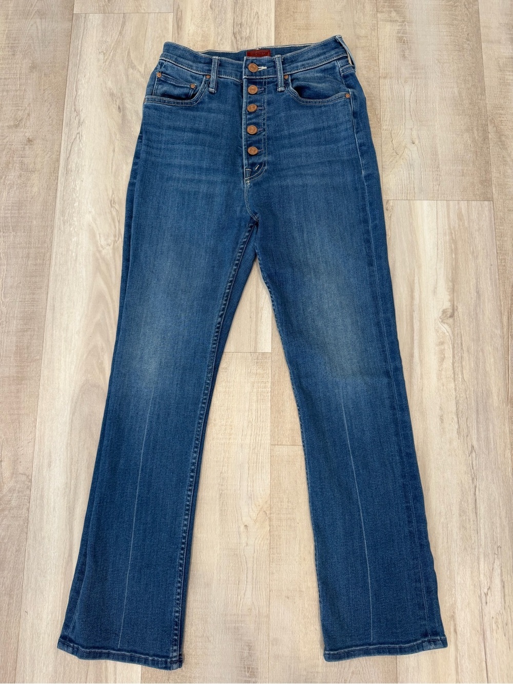 Mother The Pixie Rider Ankle High Rise Button-Fly Women's Jeans - Picture 4 of 13